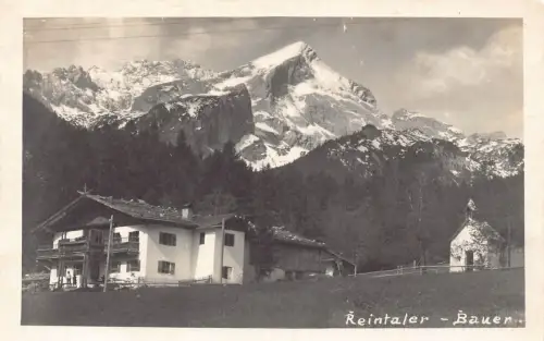 L155 Deutschland 1927 Reintaler - Bauer Hütte, Berg Vintage Postkarte