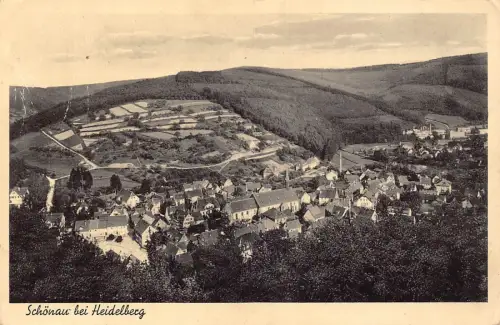 L202 Deutschland 1938 Schönau bei Heidelberg Vintage Postkarte