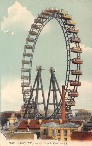 Frankreich Paris La Grande Roue Riesenrad Vintage Postkarte