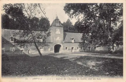 Frankreich Bethune Entree du Chateau de Gorre Castle cote du bois Vintage Postkarte