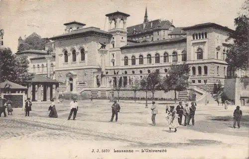 L072 Schweiz Lausanne - L'Universite Vintage Postkarte