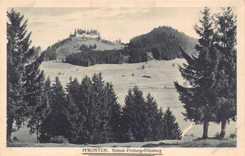 L185 Deutschland 1934 Prontenruine Freiberg Eifenberg Burgruine Postkarte