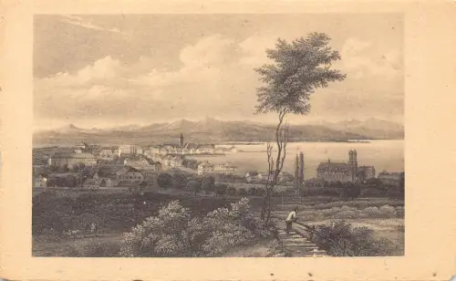 L185 Deutschland Friedrichshafen Zeitgenoess Stich Vintage Postkarte