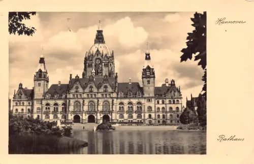 L200 Deutschland 1932 Hannover Rathaus Vintage Postkarte