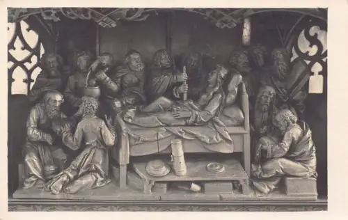 L199 Deutschland Rothenburg o Tbr Iakobskirche Marienaltar Statue Vintage Postkarte