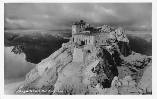 L154 Deutschland 1934 Zugspitze und Münchenerhaus alte Postkarte