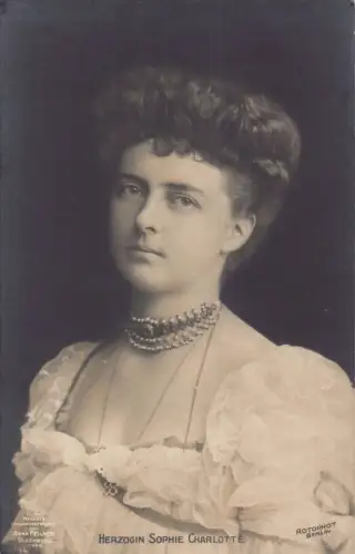 L080 Deutsches Königshaus Herzogin Sophie Charlotte Postkarte