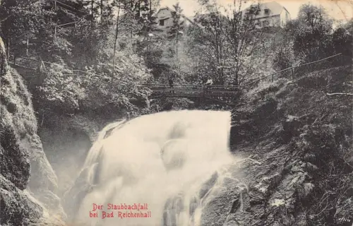 L199 Deutschland 1909 Der Satubbachfall bei Bad Reichenhall alte Postkarte