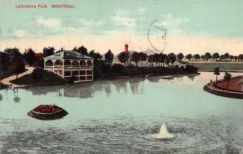 L080 Kanada Montreal 1913 Lafontaine Park Postkarte
