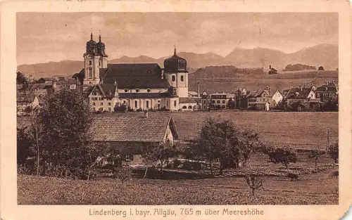L153 Germany Lindenberg i.bayr. Allgäu, 765 m ueber Meereshöhe Postkarte