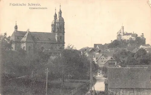 L199 Deutschland Fraenkische Schweiz Goessweinstein Vintage Postkarte