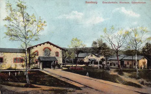 A099 Deutschland 1909 Saalburg Exerzierhalle Horreum Quästorium Postkarte