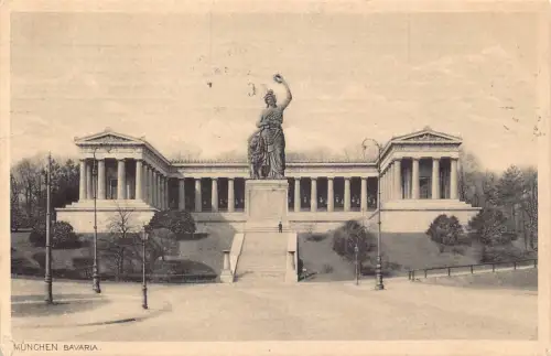 A101 Deutschland 1912 München München Bayern Denkmal Vintage Postkarte