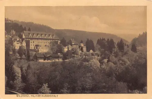 L153 Deutschland WILDBAD, MILITAER-KURANSTALT Vintage Postkarte