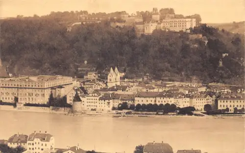 L197 Deutschland Passau Panoramablick Vintage Postkarte