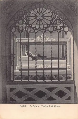 C085 Italien Assisi S. Chiara Tomba di S. Chiara Vintage Postkarte