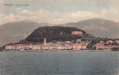 C081 Italien Bellagio Lago di Como Vintage Postkarte