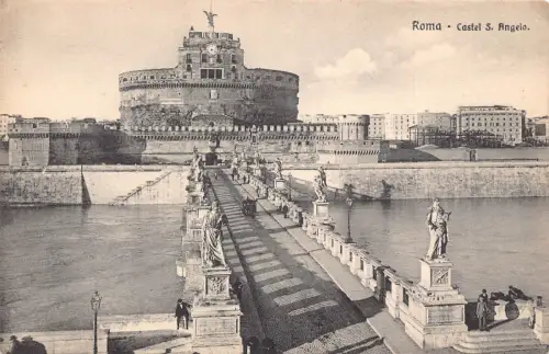 C082 Italien Roma Castel S. Angelo Vintage Postkarte