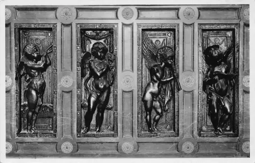 C083 Italien Padua Basilika del Santo Angeli musicanti Vintage Postkarte