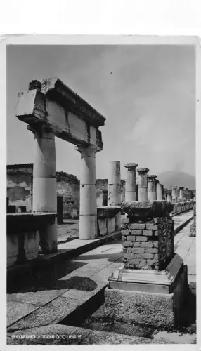 C084 Italien Pompeji Foro Civile Vintage Postkarte