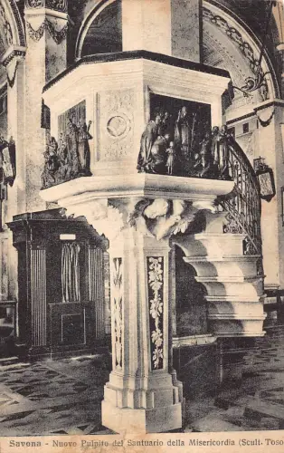 C083 Italien Savona Nuovo Pulpito del Santuario della Misericordia Postkarte