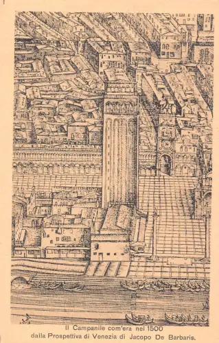 C084 Italien Venezia Panoramablick Vintage Postkarte