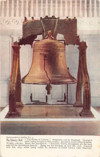 USA Philadelphia, Pennsylvania Liberty Bell Vintage Postkarte