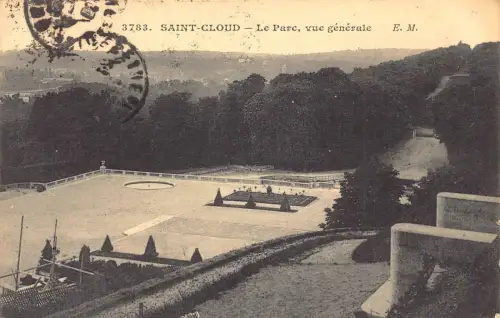 Frankreich Saint Cloud 1920 Le Parc Gesamtansicht Vintage Postkarte