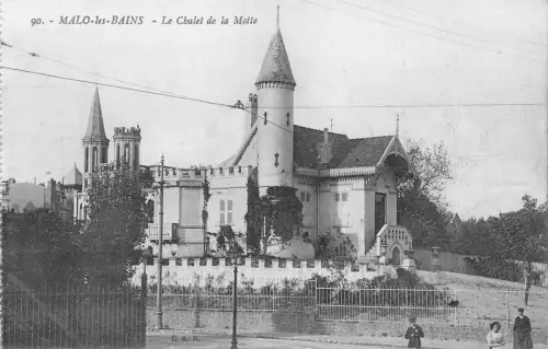 Frankreich Malo-les-Bains Le Chalet de la Motte Schloss Vintage Postkarte