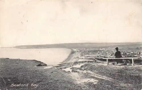 England 1908 Seaford Bay Vintage Postkarte