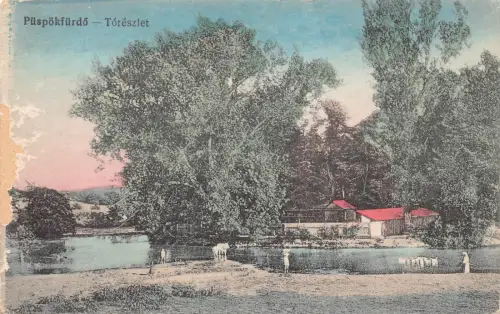 L518 Rumänien Bihor Baile 1 Mai Puspokfurdo Vintage Postkarte