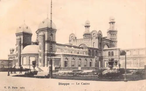 Frankreich Dieppe Casino Vintage Postkarte
