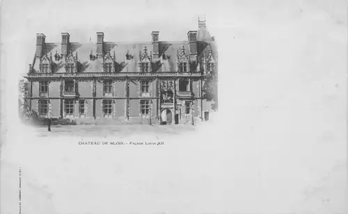 Frankreich Chateau de Blois Fassade Louis XII Schloss Vintage Postkarte