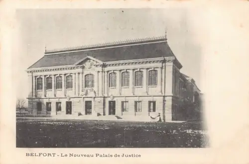 Frankreich Belfort Nouveau Palais de Justice Vintage Postkarte