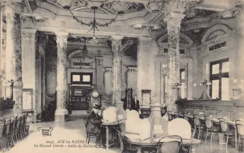 Frankreich Aix-les-Bains Grand Cercle Salle de Hörsaal Postkarte