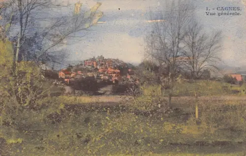 Frankreich Cagnes Vue Generale Vintage Postkarte