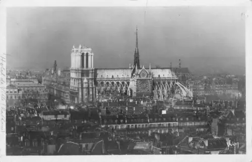 Frankreich Paris Notre Dame Kirche Vintage Postkarte