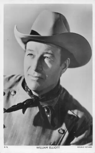 Schauspieler Filmstar William Elliott Picturegoer Serie RPPC Postkarte