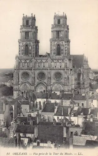 C076 Frankreich Orleans vue prise de la Tour du Musee Vintage Postkarte