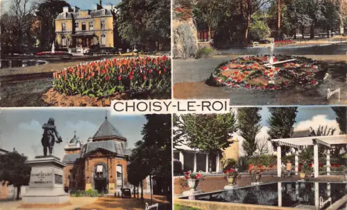 C064 Frankreich Choisy Le Roi objectif touristique 1956 RPPC Vintage Postkarte