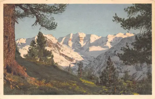 A975 Schweiz Piz Palue und Bellavista Berggipfel Vintage Postkarte