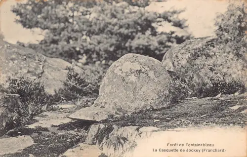 C061 Frankreich Foret de Fotainebleau La Casquette de Jockey Vintage Postkarte