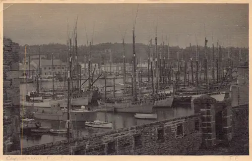 A975 Frankreich 1939 Concarneau Boote Hafen Vintage Postkarte