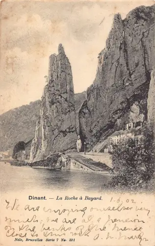 A973 Belgien 1902 Dinant Roche a Bayard Vintage Postkarte
