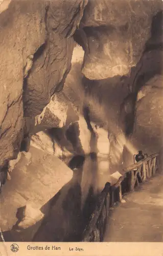 C055 Belgien Brügge Grottes de Han Le Styx 1926 alte Postkarte