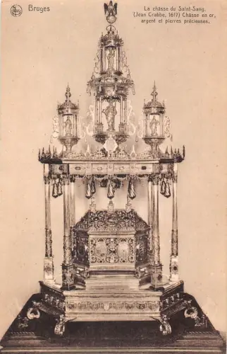 C055 Belgien Brügge La Chasse du Saint-Sang Vintage Postkarte