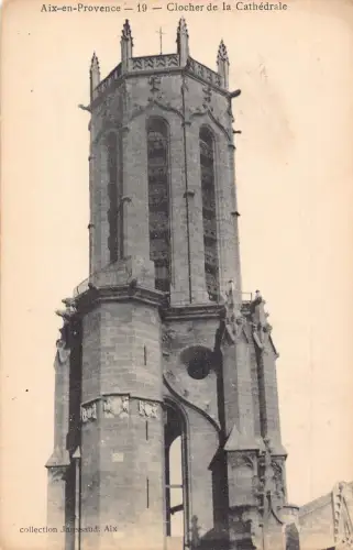 C050 Frankreich Aix-en-Provence Clocher la Cathedrale Postkarte