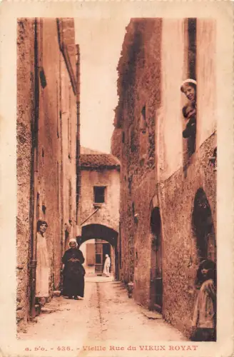 Postkarte C050 Frankreich Vieille Rue du Vieux Royat 1929