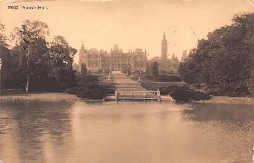 A953 England 1914 Eaton Hall Vintage Postkarte