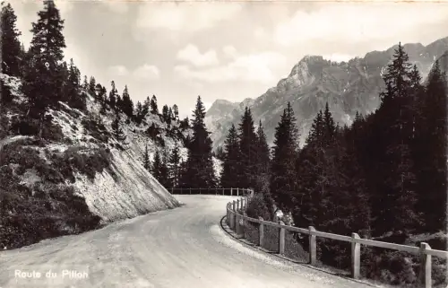A961 Schweiz Route du Pillon RPPC Vintage Postkarte